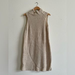 Oatmeal colored sweater dress